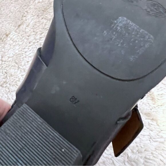 Nine West  Vasabady Black Leather Ankle Booties Vintage America Collection SZ 8 - Picture 10 of 11